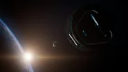 Das Planck-Weltraumteleskop wird in den Weltraum gebracht.