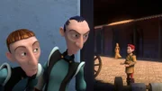 Jack und Robert beobachten Lollo.