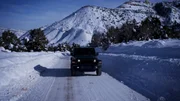 Phil und Jess auf dem Weg zum Uinta Basin in ihrem Jeep
