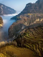 Chanjiayan town ist home to the Didonghe Sinkhole - part of the largest cluster of sinkholes found in the world.