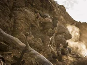 Ford realizes the mission has changed. He needs to get the wounded off the mountain. Behr has just minutes to live. His plan is to use the airstrikes as cover as they rappel the casualties down to the valley below. A 2000-pound bomb is dropped on enemy position sending debris down the mountain.