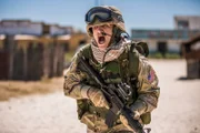 (Actor) Sgt Keni Thomas during battle.