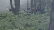 Soldiers approaching enemy.