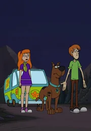 v.li.: Daphne Blake, Scooby-Doo, Shaggy Rogers