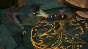 Der Dunkle Elf beobachtet den fallenden Sternenstein. Er will ihn unbedingt haben, um seine Macht zu vergrößern.