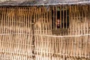 SOUTH AFRICA- Character Charles in his cell at Prison Camp.