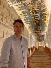 Historiker Dan Snow im Grab von Ramses V im Tal der Könige.