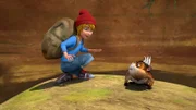 Nils und der Lemming können zwar nicht miteinander sprechen, aber sie finden einen Weg, sich zu verstehen.