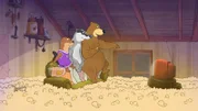 Dr. Brumm macht einen Filmabend, der in eine wilde Popcornschlacht ausartet.