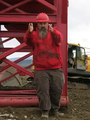 Todd Hoffman directs where he wants his plant.