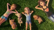 Barbie besucht zusammen mit ihren Schwestern (v. re.)Skipper, Chelsea und Stacie ihre Großmutter in Willows. Dort warten auf die Schwesterm vier niedliche Hundewelpen, eine mysteriöse Schatzkarte und ein großes Abenteuer.