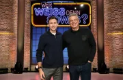 Treten als Kandidaten bei "Wer weiß denn sowas?" an: Der Zehnkämpfer Niklas Kaul (l.) und der ehemalige Zehnkämpfer Jürgen Hingsen (r.).