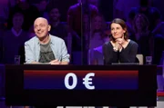 Rateteam-Kapitän Bernhard Hoëcker (l.) und die Schauspielerin Annett Renneberg (r.) bilden ein Rateteam.