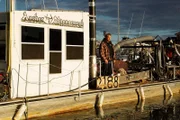 Scott Meisterheim perring off the dredge.
