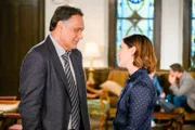 Pictured: (l-r) Elijah Strait (Jimmy Smits), Sydney Strait (Caitlin McGee)