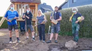 V.l.: Claus, Gunnar, mit Rebecca und Patrick und Ralf.
