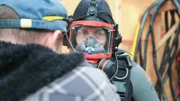 Daryl Galipeau getting ready to dive.