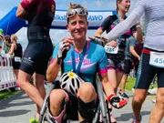 Tina (M.) ist auch zweifache deutsche Meisterin im Paratriathlon und Sportlerin des Jahres in Niedersachsen.