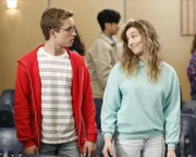 Sean Giambrone (Adam Goldberg), Stephanie Katherine Grant (Emmy Mirsky).