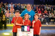 Das rote Rateteam aus Brüssel/Belgien freut sich über viele spannende Erfahrungen bei "1, 2 oder 3".