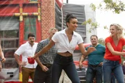 (l-r) Brian "Otis" Zvonecek (Yuri Sardarov), Emily Foster (Annie Ilonzeh), Tony (Anthony Ferraris),  Sylvie Brett  (Kara Killmer)