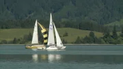 Segelschiffe auf dem Forggensee.