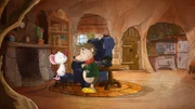 Rupert beruhigt die besorgte Tilda.