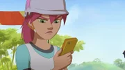 Anna sieht das Bild von Lena und Nico.