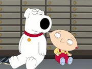 Durch einen dummen Zufall werden Brian (l.) und Stewie (r.) im Tresorraum einer Bank eingesperrt ...