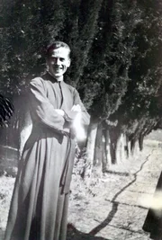 Kardinal Franz König als Student in Rom.