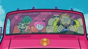 v.li.: Gizmo, See-More, Jinx, Billy Numerous, Mammoth