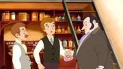 Jacquelines Vater und der Gehilfe Francois stellen das neue Parfum vor.
