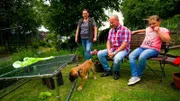 Familie Michel aus Siegen mit Deutsche Dogge-Welpe "Lord".