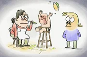 Ein auf Evolutionismus spezialisierter Ethnologe erklärt, woran es liegt, dass sich Babys weigern, den liebevoll zubereiteten Brei der Mutter zu essen.