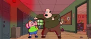 v.li.: Clarence, Mr. Reese
