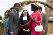 (v.l.n.r.) Wpc Peggy Button (Ami Metcalf), Ds Felix Livingstone (Jerry Iwu), Sister Boniface (Lorna Watson), Victoria Braithwaite (Ayesha Griffiths), Di Sam Gillespie (Max Brown)
