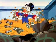 Endlich hat Onkel Dagobert sein Geld wieder.