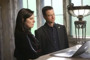 Sela Ward (Det. Jo Danville), Gary Sinise (Det. Mac Taylor).