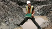 Parker Schnabel panning on Treasure Island.