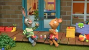 Pip und Posy haben Kresseköpfchen gezüchtet und genießen die Früchte ihrer Arbeit.