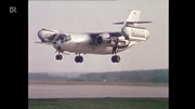 Neue Wege im deutschen Flugzeugbau 1970, hier ein Senkrechtstarter im Test.
