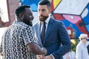 Clay Voss (Guy Lockard, l.); FBI SA Omar Adom 'OA' Zidan (Zeeko Zaki, r.)