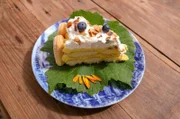 Jürgens Dessert: eine Kirchspiel- bzw. Malakoff-Torte.