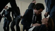 Darius (Santiago Cabrera, l.); Präsidentin Mackenzie (Tovah Feldshuh, r.)