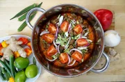 Jollof, ein afrikanisches Reisgericht, von Sternekoch Ali Güngörmüs interpretiert.