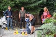 (v.li.): Michael Steinocher (Simon Steininger), Helmut Bohatsch (Franz Wolfahrt), Maria Happel (Dr. Franziska Beck), Lilian Klebow (Penny Lanz).