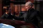 LAW & ORDER: CRIMINAL INTENT -- "The Consoler" -- Pictured: (right) Neal McDonough as Monsignor Hugh McTeal -- Photo by: Will Hart/USA Network