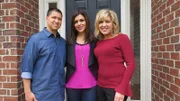 New homebuyers Adam, wife Danielle, and real estate agent Kimberly prepare to tour this beautiful traditional brick house in Aurora, IL; as seen on House Hunters.
