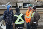 Parker Schnabel, Brennan Ruault, Tyson Lee and Alec Kelly chatting