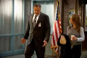 Rispetto" --  Pictured: Vincent D'Onofrio as Detective Robert Goren, Kathryn Erbe as Detective Alex Eames -- Photo by: David Giesbrecht/USA Network